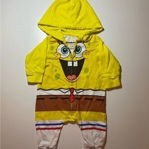 Nickelodeon SpongeBob Yellow Hooded Footie